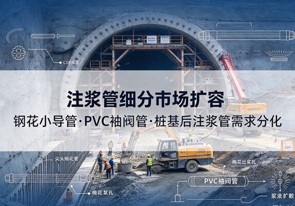 长乐注浆管细分市场扩容，隧道钢花小导管、PVC 袖阀管、桩基后注浆管需求分化